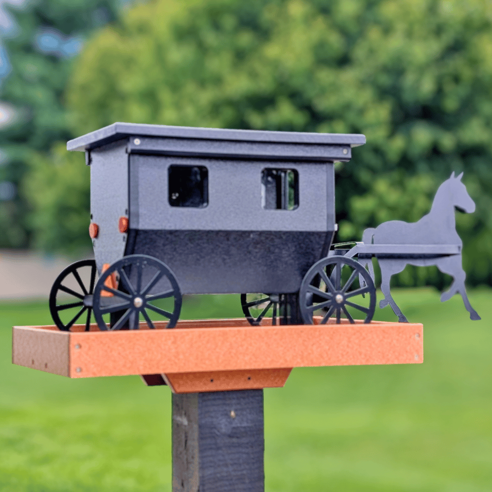 Amish Horse & Buggy Feeder