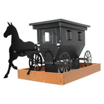 Amish Horse & Buggy Feeder
