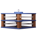 Dual Gilbertson bluebird feeder on white background