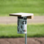Gilbertson bluebird house with slot design and cedar roof