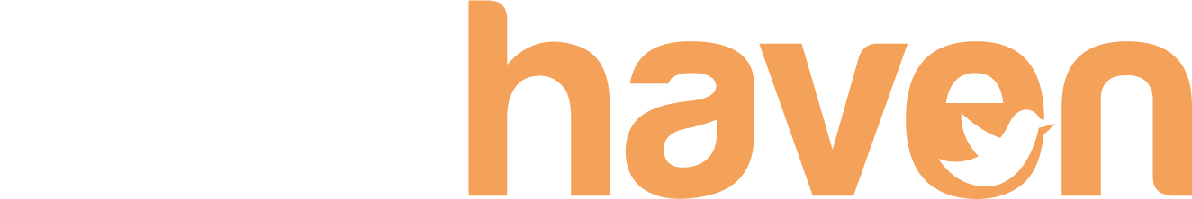 Orange 'birdhaven' logo with a bird icon on a white background