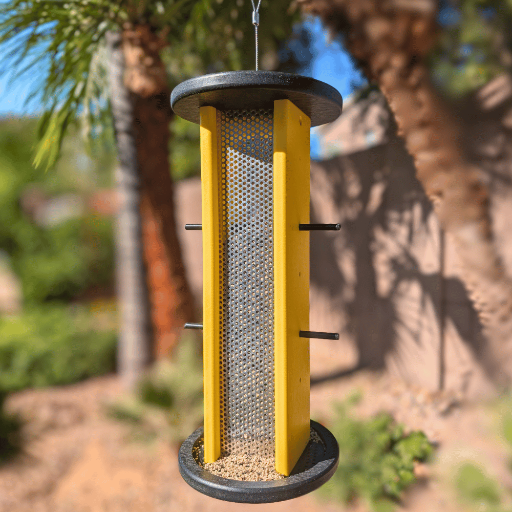 EcoPerch™ Mesh Finch Feeder with Seed Tray