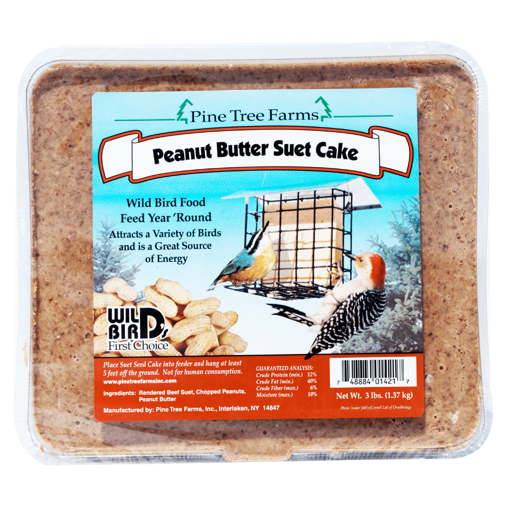 Pine Tree Farms Large Peanut Butter Suet Cake 3 lbs.