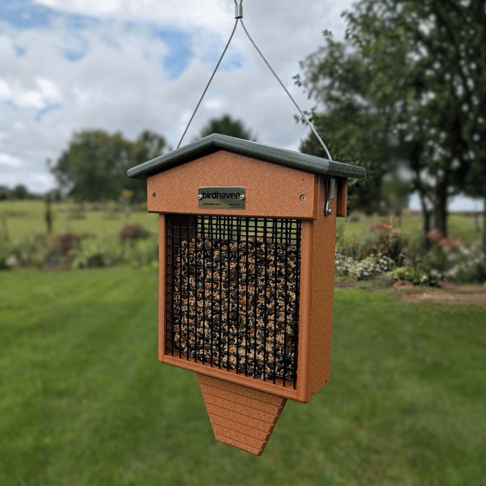 Large Seed & Suet Cake Tail Prop Feeder