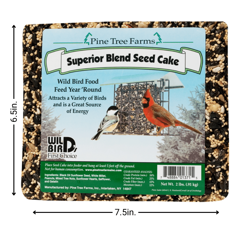 Pine Tree Farms Large Superior Blend Seed Cake 2 lbs.