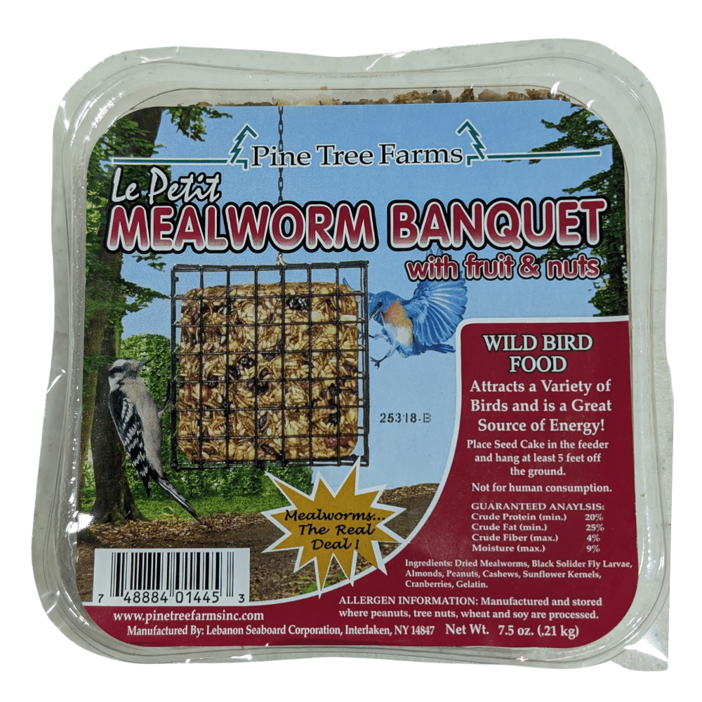 Pine Tree Farms Le Petit Mealworm Banquet Seed Cake 7.5oz