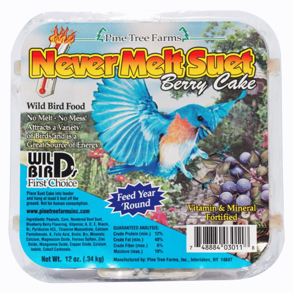 Pine Tree Farms Never Melt Suet Berry Cake 12 oz