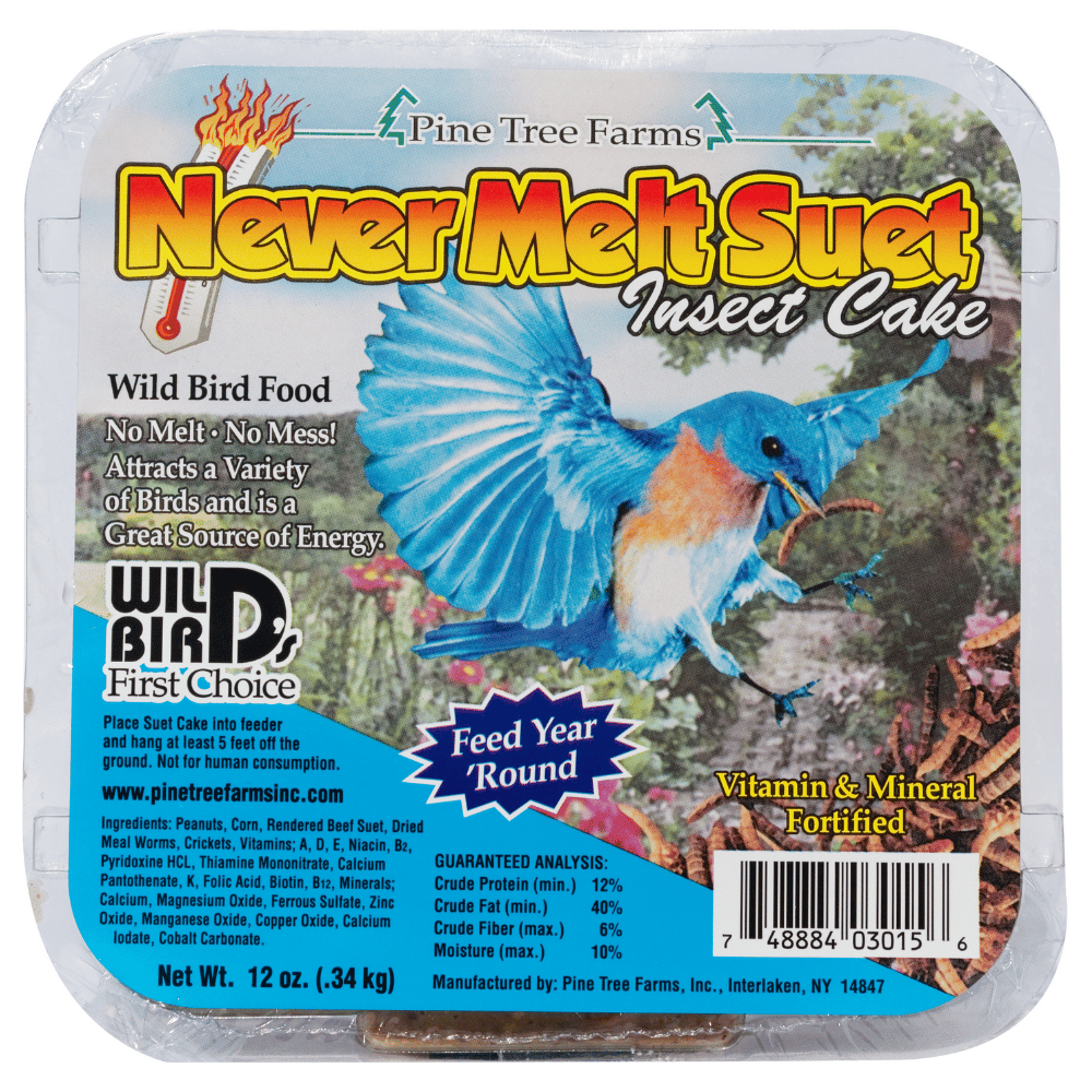 Pine Tree Farms Never Melt Suet Insect Cake 12 oz