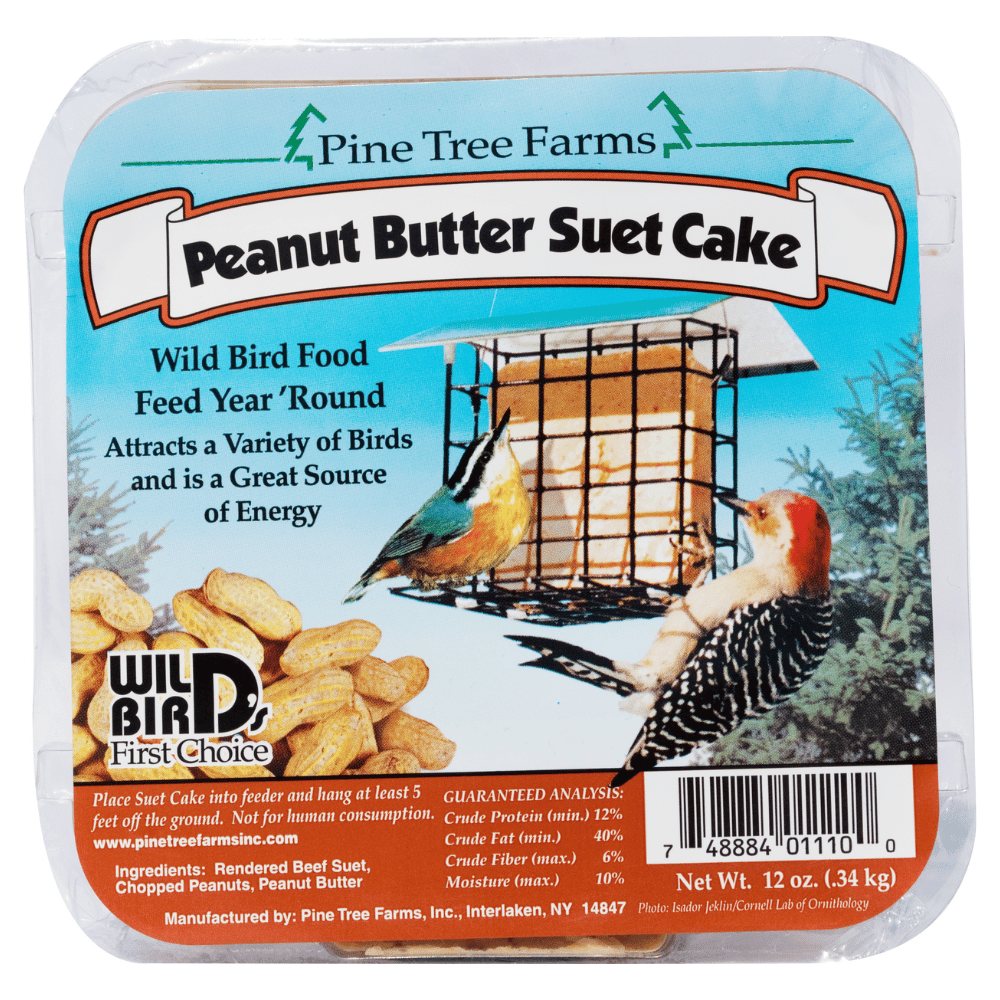 Pine Tree Farms Peanut Butter Suet Cake 12oz