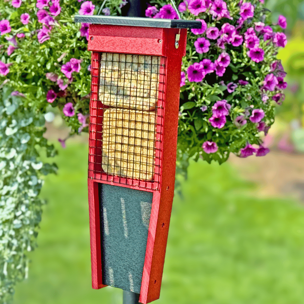 Pileated Woodpecker Double Suet Feeder