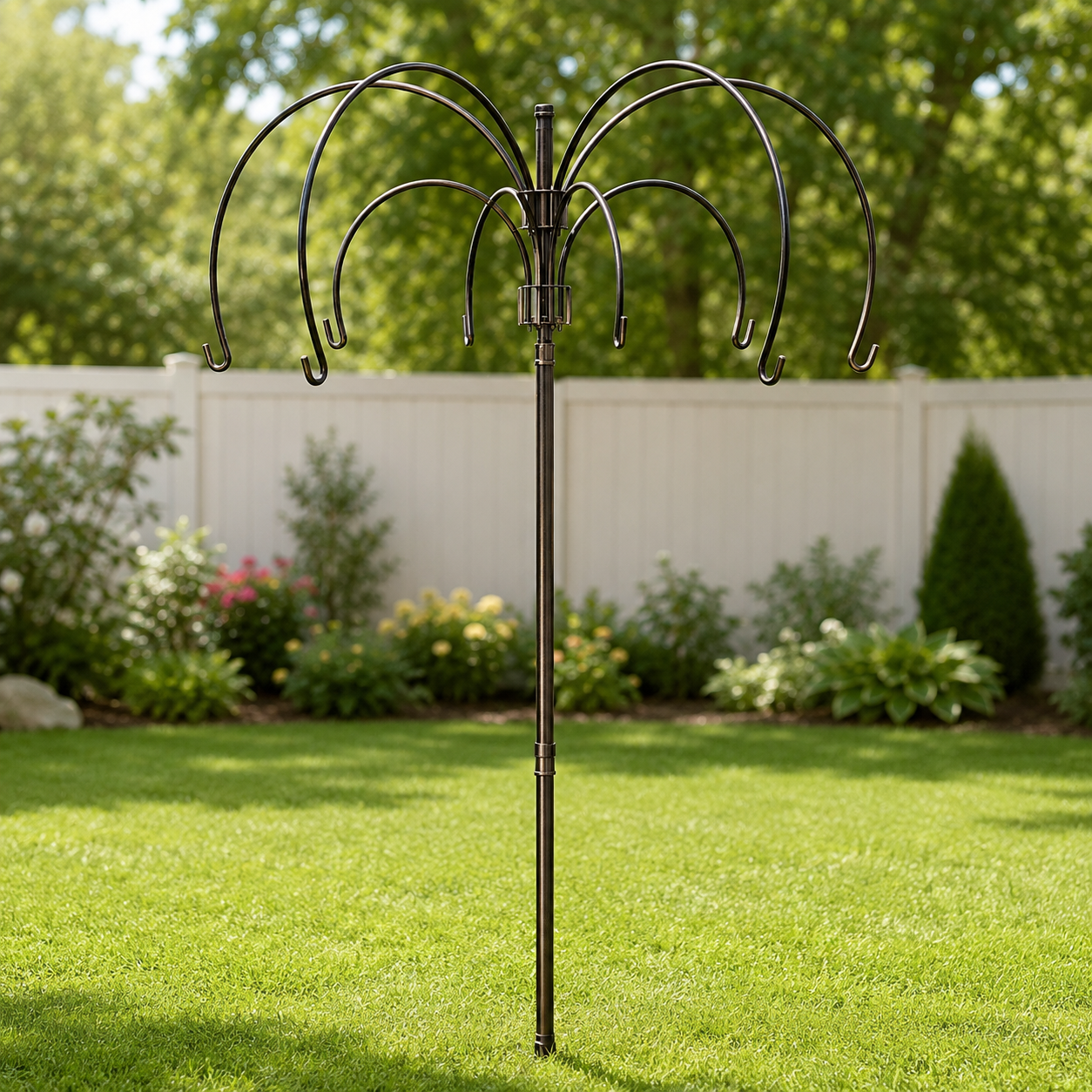 Premium Amish-Made 8-Arm Shepherd’s Hook